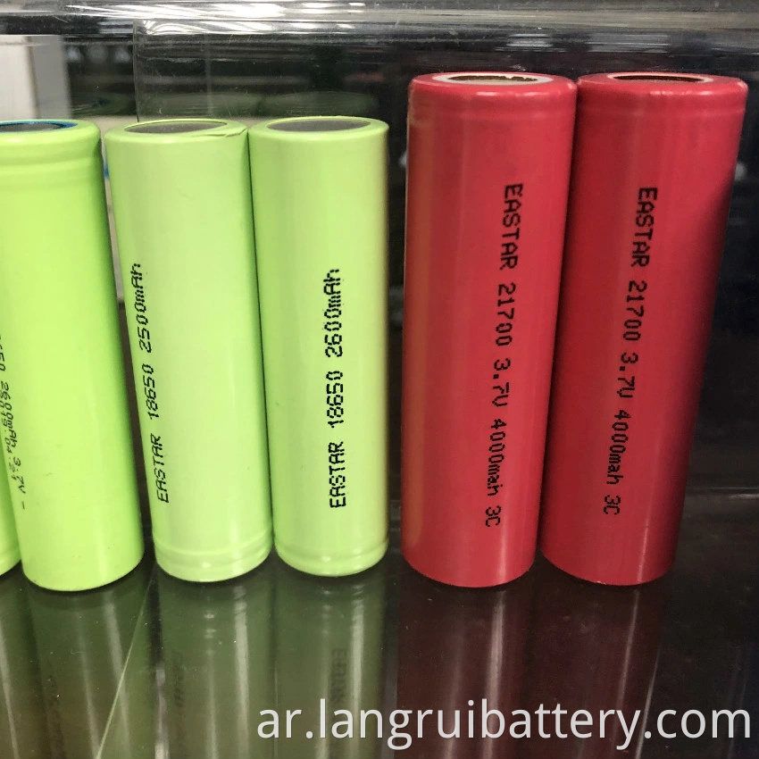 ليثيوم أيون 21700 3.7V 4000MAH بطارية